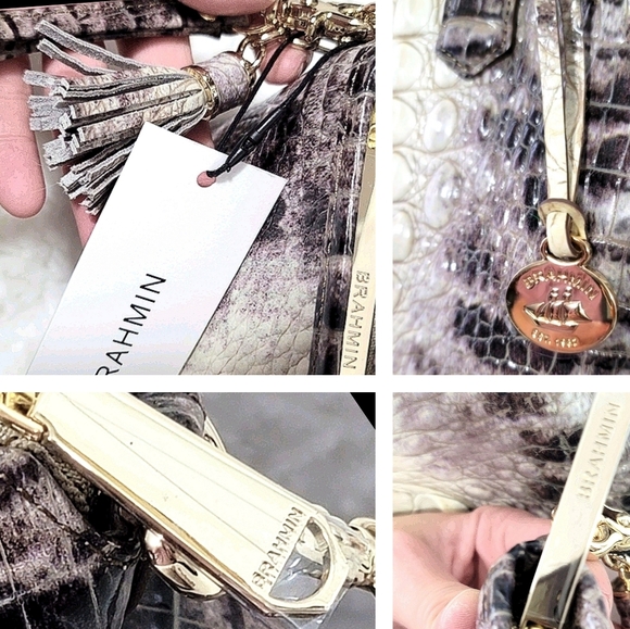 Brahmin 2 SET Matching Melbourne Bag + Wristlet - Picture 7 of 12